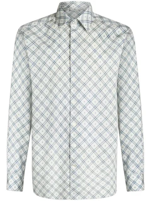 ETRO Camisa xadrez paisley