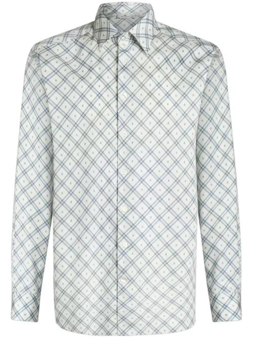 ETRO chemise à carreaux - Blanc - ETRO - Modalova