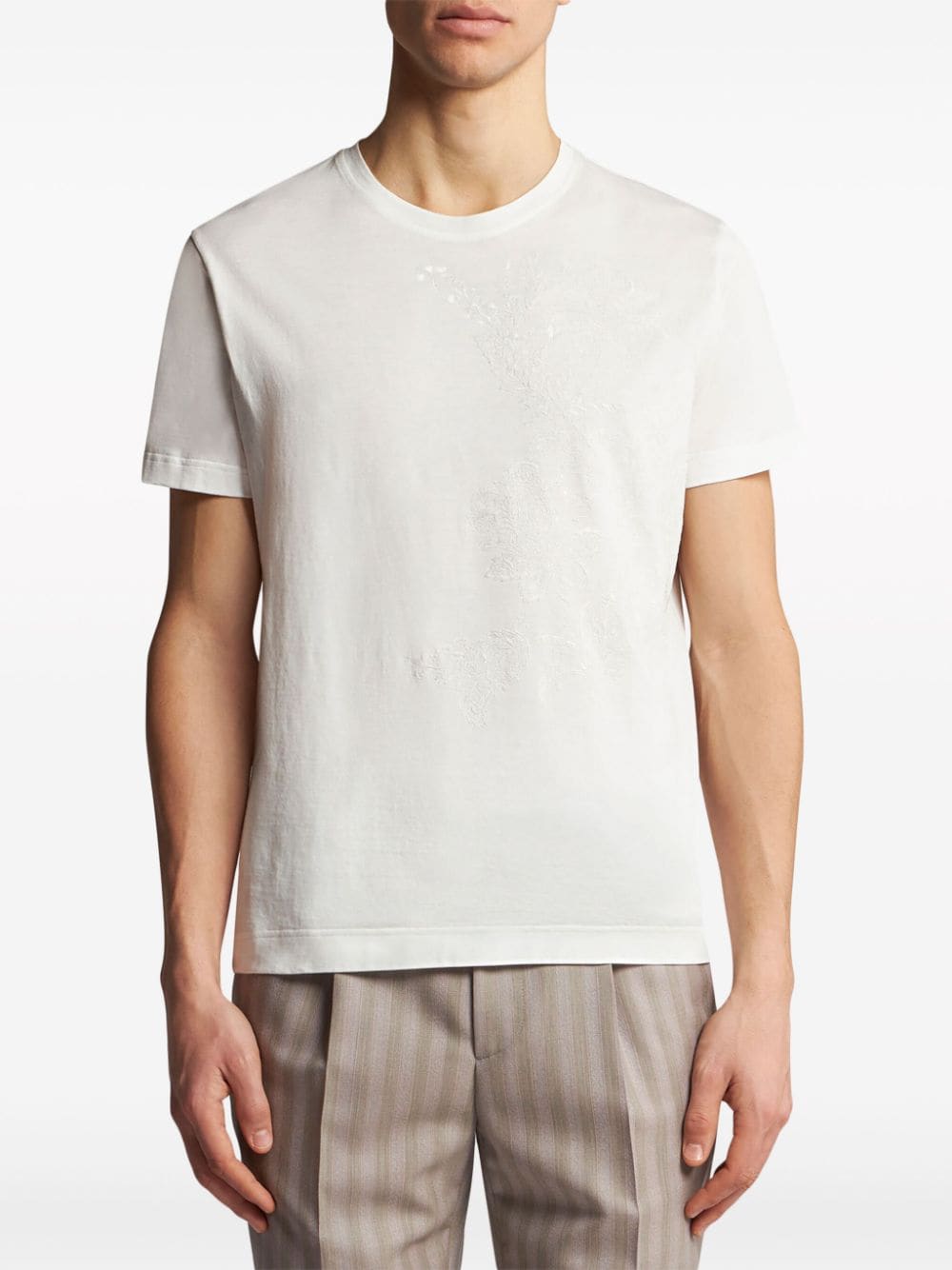 ETRO T-shirt met borduurwerk - Wit