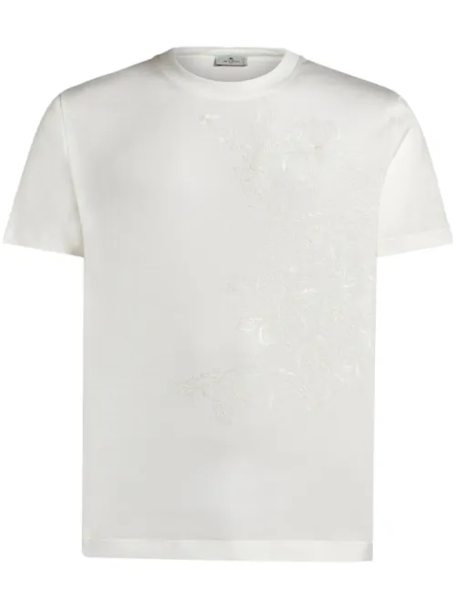 T-shirt en coton à broderies - ETRO - Modalova
