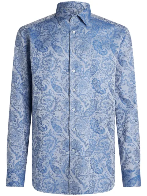ETRO camisa con estampado de cachemira
