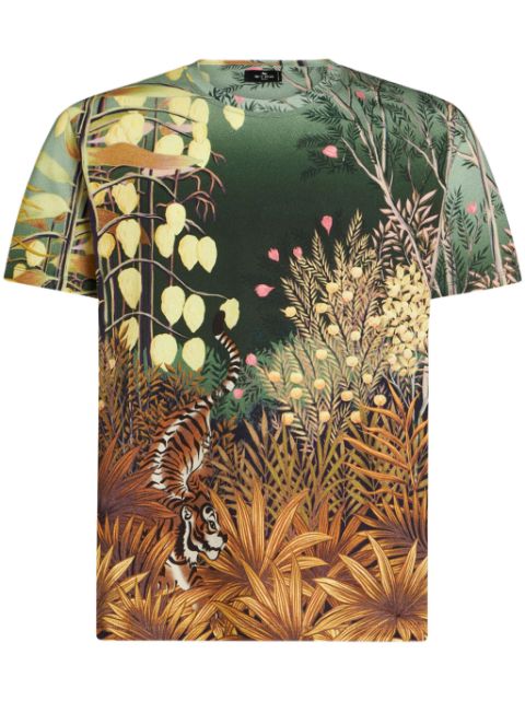 ETRO Katoenen T-shirt met grafische print