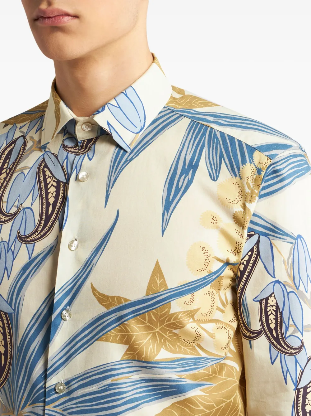 ETRO Overhemd met paisley-print Beige