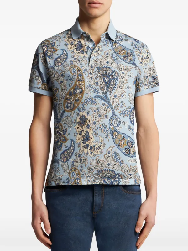 シャツ Etro Floral Paisley Printed Poplin Shirt Etro Floral Paisley Print Shirt, $500 | farfetch.com | Lookastic