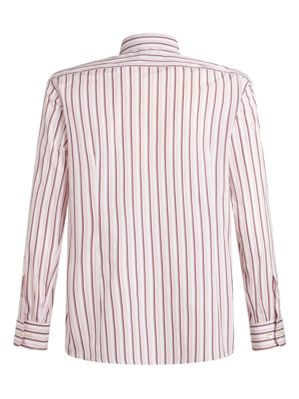 ETRO Stripede Cotton Shirt | Red | FARFETCH HK