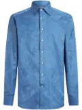 ETRO jacquard-print cotton shirt - Blue