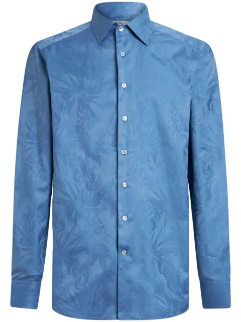 ETRO camisa con estampado en jacquard
