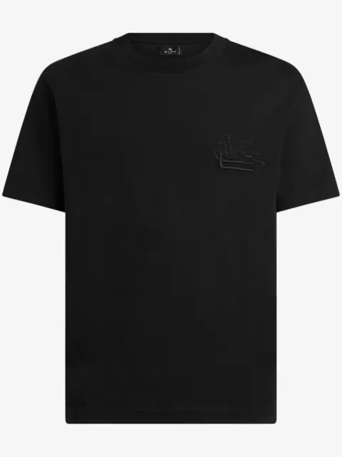 ETRO logo-embroidered cotton T-shirt