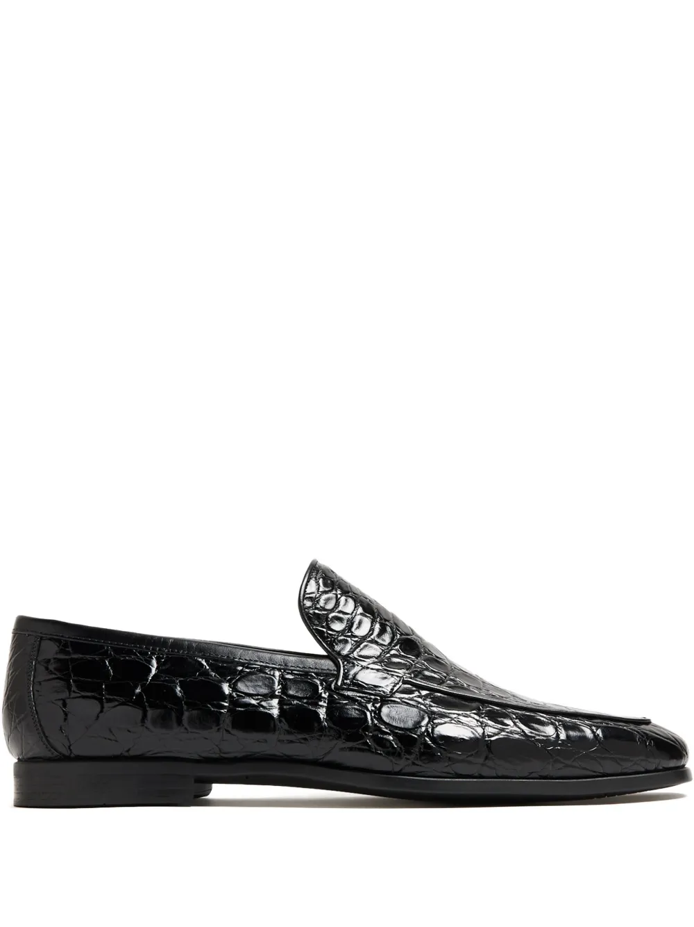 Magnanni crocodile-embossed loafers - ブラック Magnanni crocodile-embossed loafers - ブラック
