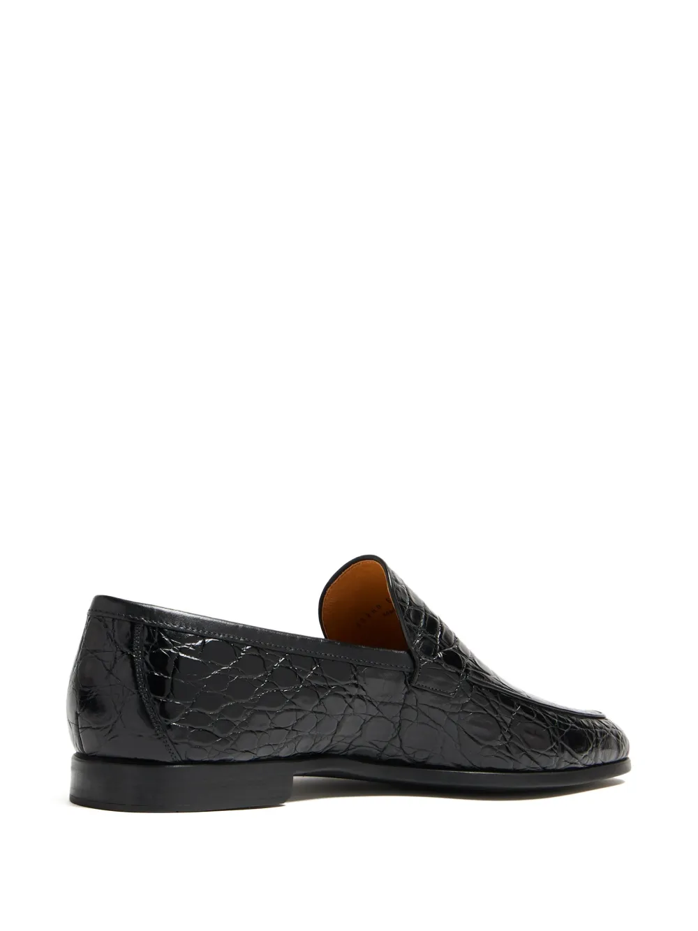 Magnanni Loafers met krokodillen-reliëf - Zwart