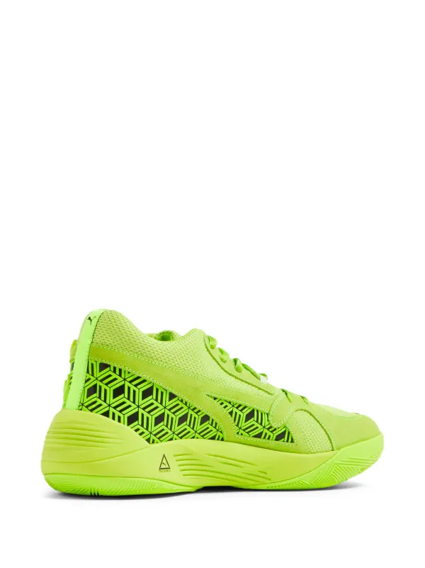 Puma green sports shoes hotsell