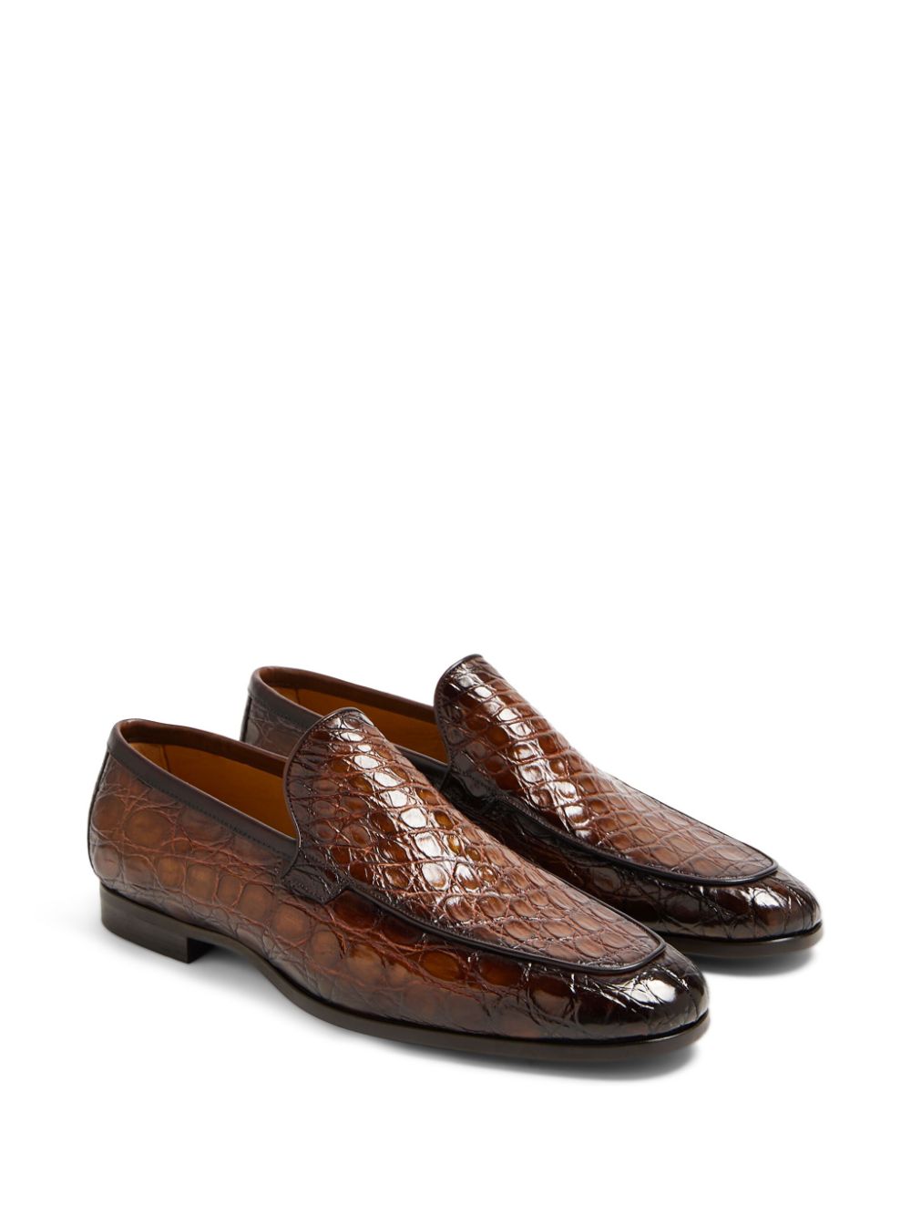 Magnanni embossed texture loafers - Bruin