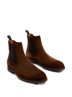 Bottes Magnanni Enzo II Cuir Daim Marron Bout D'aile - Taille US 8.5 - Neuf Sans Boîte