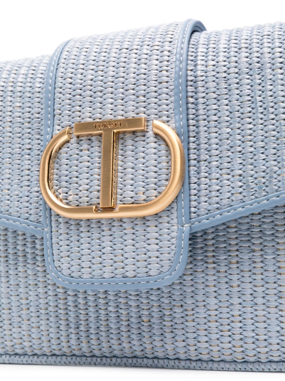 TWINSET AMIE RAFFIA SHOULDER BAG 