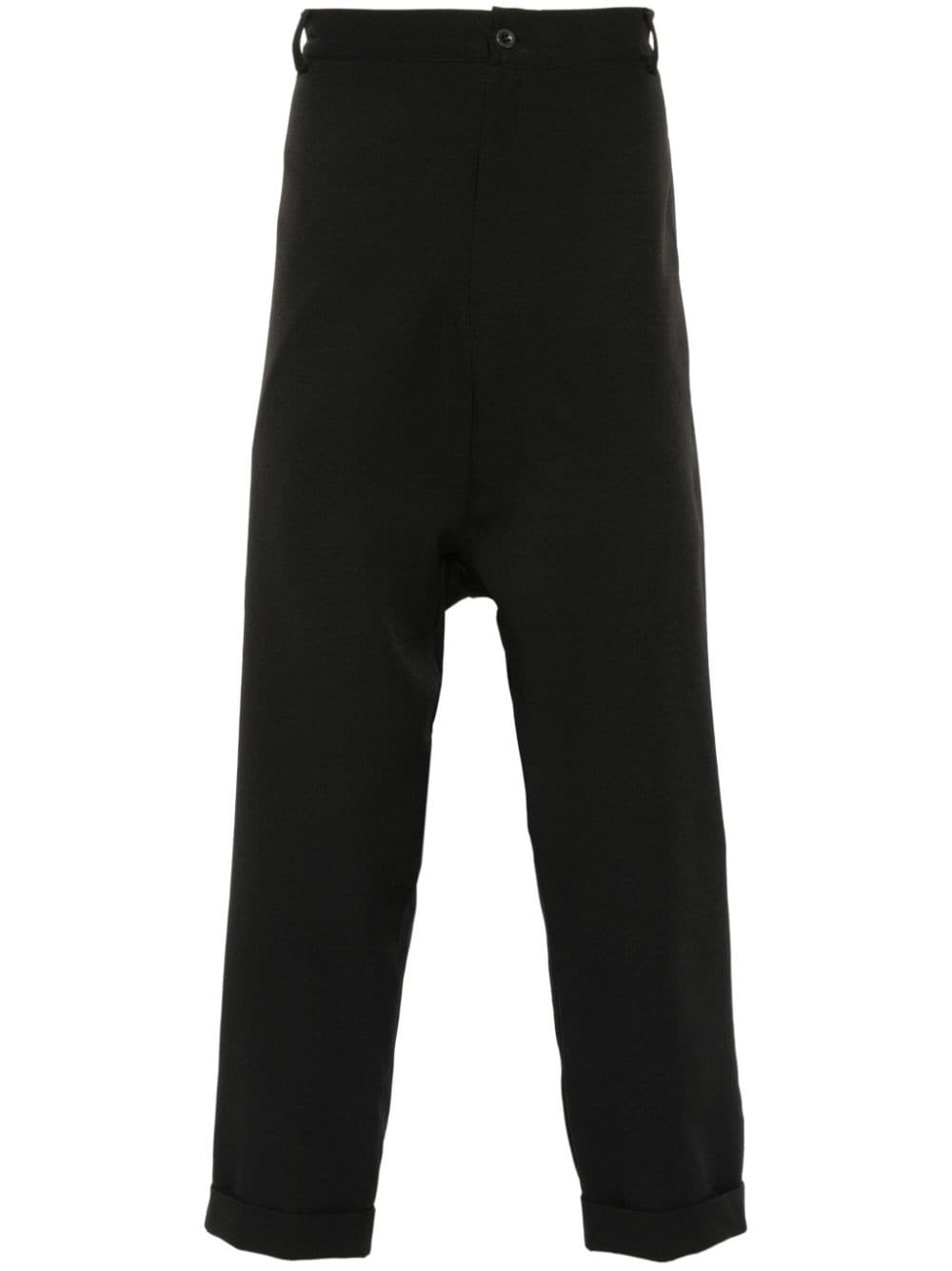 drop crotch tailored trousers