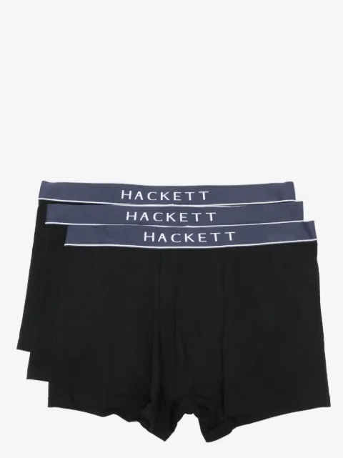 Hackett London logo-waistband cotton briefs (pack of three)