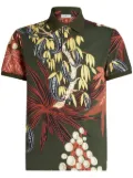 ETRO leaf-print polo shirt - Green