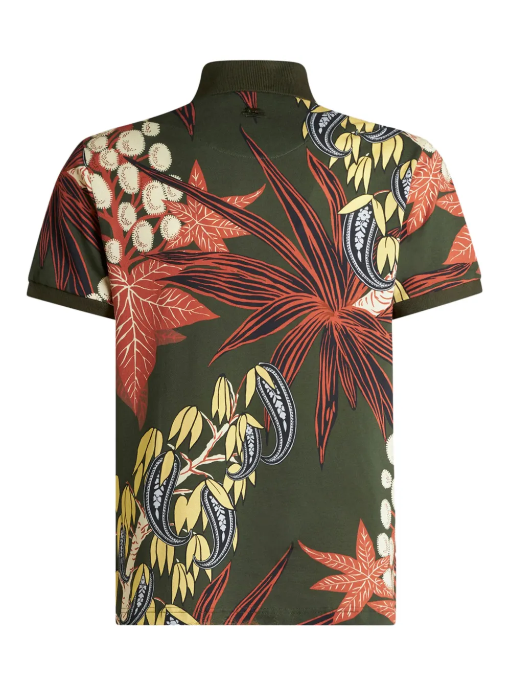 ETRO Poloshirt met bladerprint Groen