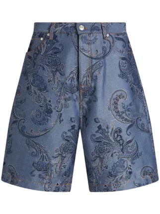 ETRO ペイズリープリント ワイドレッグパンツ ブルー ETRO ペイズリー ワイドジーンズ | ブルー | FARFETCH JP