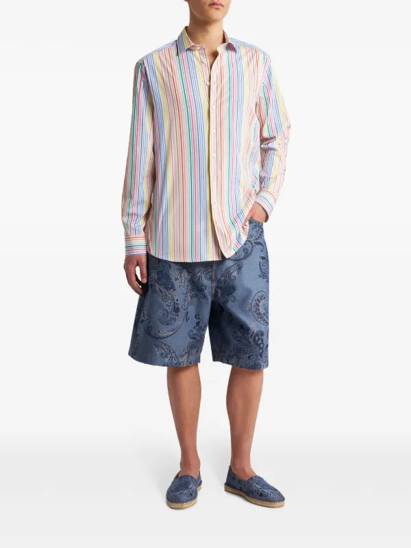 ETRO ペイズリー デニムショーツ | ブルー | FARFETCH JP ETRO ペイズリー デニムショーツ | ブルー | FARFETCH JP