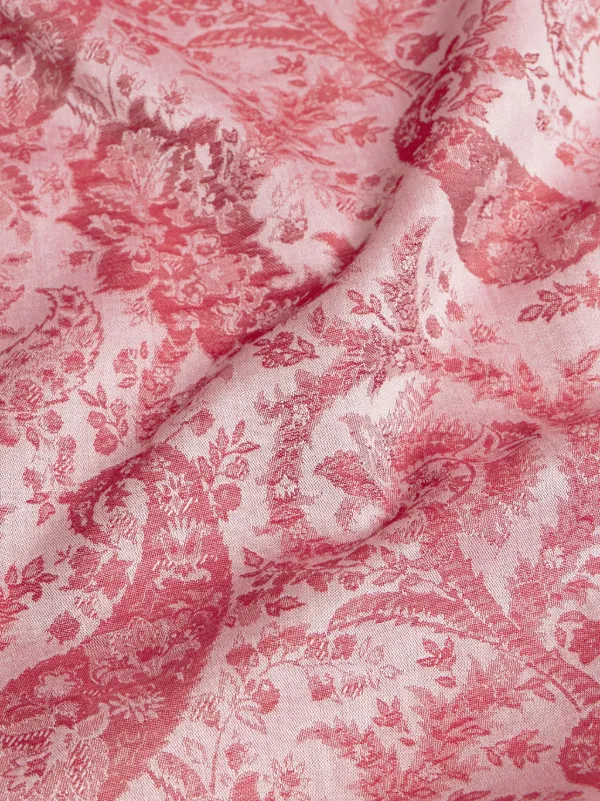 White Mark Dulce Paisley Damask Tunic Top - 3/4 Sleeve Printed Blouse With Pockets
