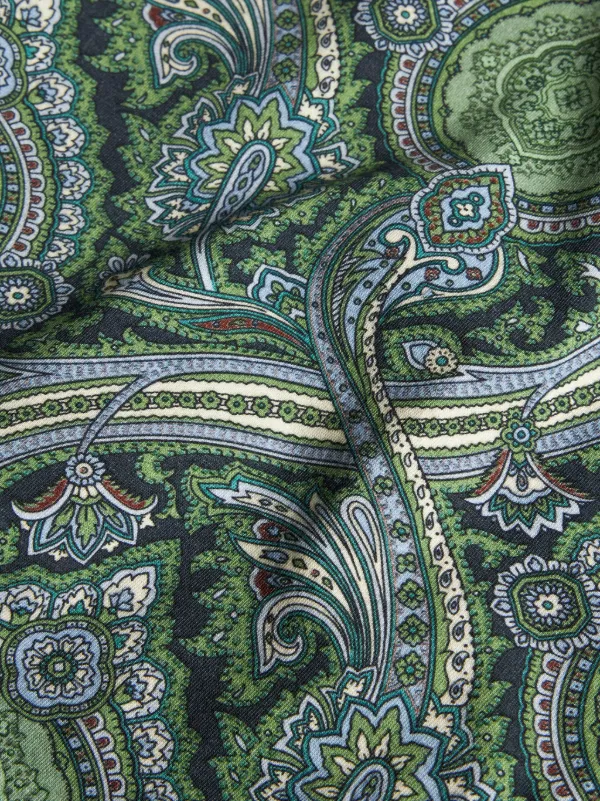 【ETRO】関税込☆ペイズリー Tシャツ グリーン ETRO ペイズリー Tシャツ | グリーン | FARFETCH JP
