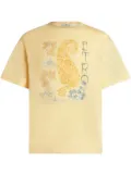 ETRO graphic-print jersey T-shirt - Neutrals