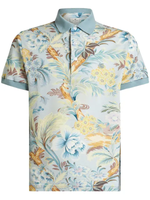 ETRO floral-print polo shirt