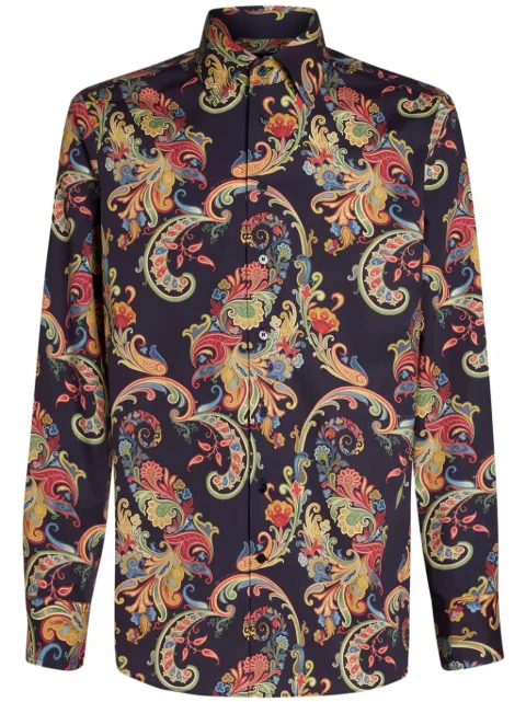 ETRO paisley-print cotton-blend shirt