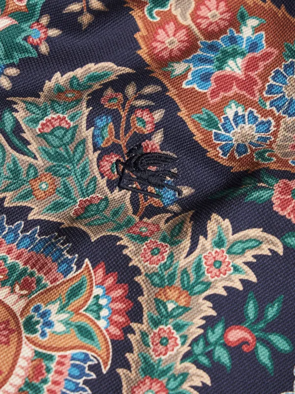 ETRO フローラル ペイズリー ポロシャツ | ブルー | FARFETCH JP