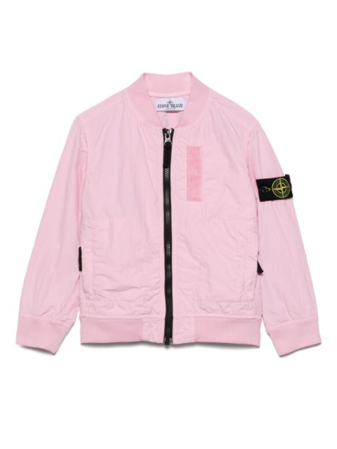 Stone Island Junior Compass-badge bomber jacket