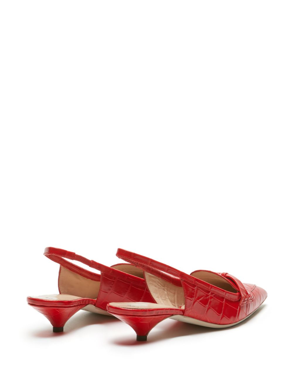 Nº21 Slingback pumps 30mm met strik Rood