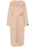 Nº21 open-front felted maxi coat - Neutrals