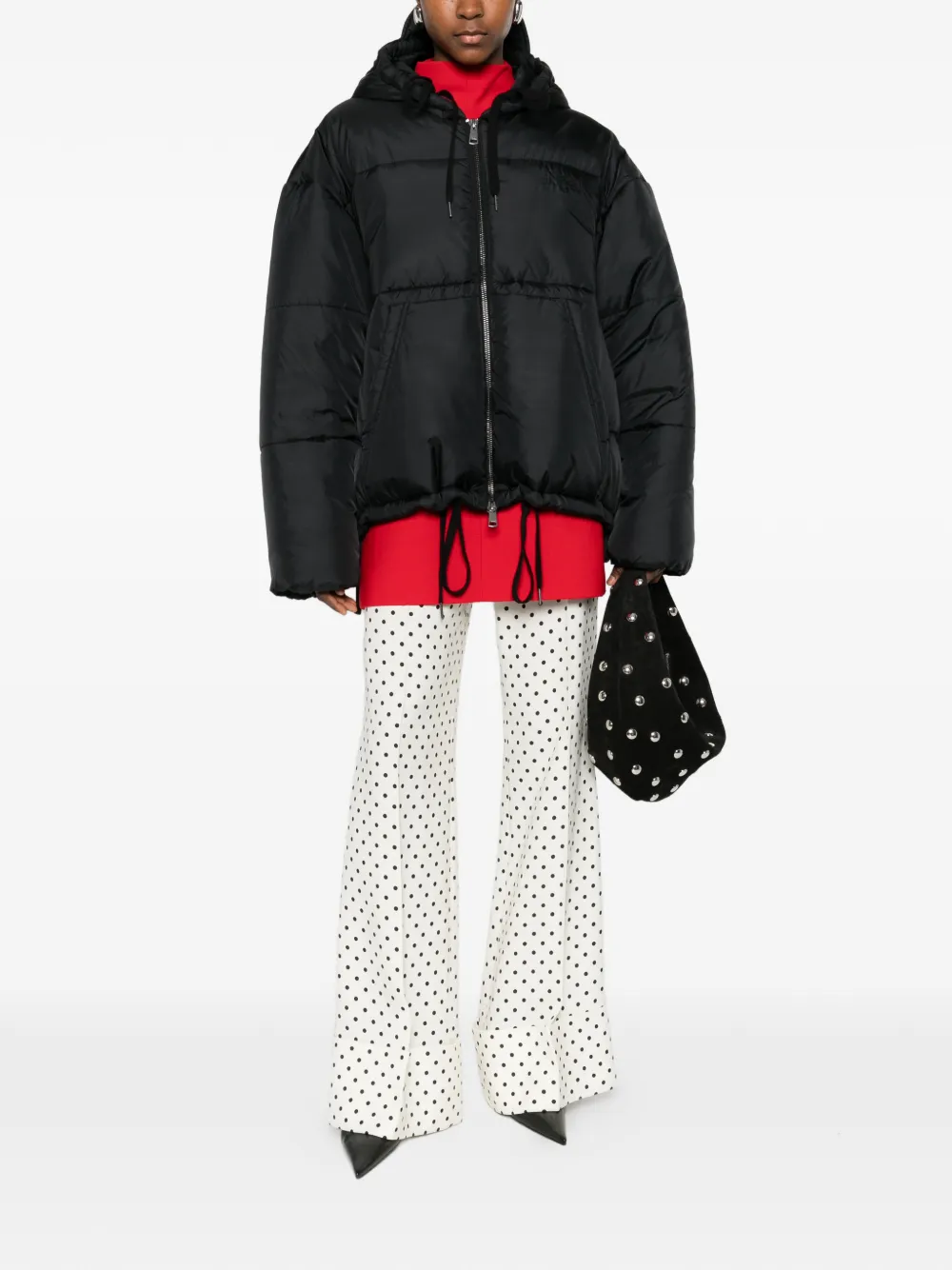  Nº21 Hooded Puffer Jacket - Black 