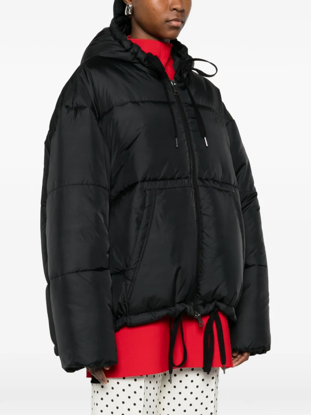  Nº21 Hooded Puffer Jacket - Black 