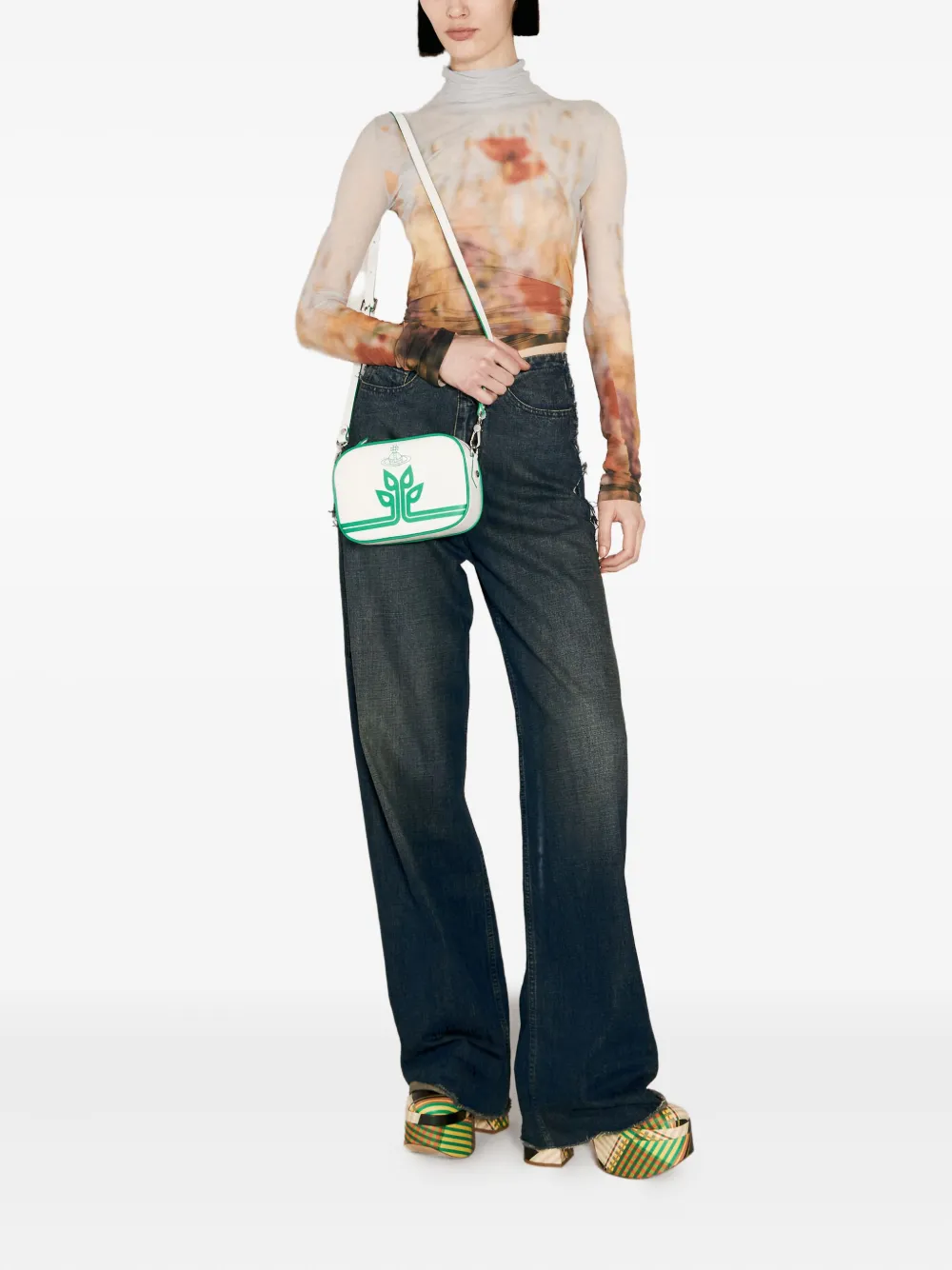 Vivienne Westwood Anna schoudertas Wit