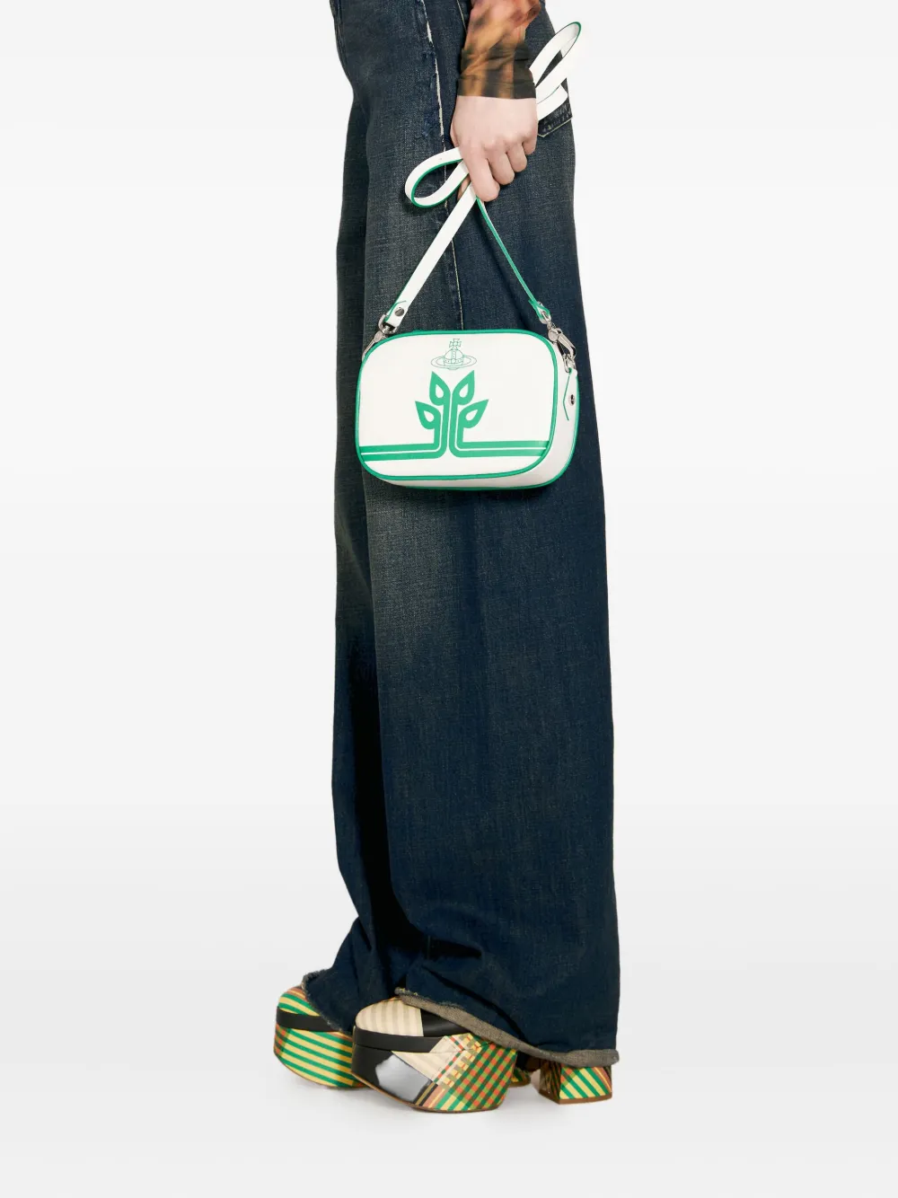 Vivienne Westwood Anna schoudertas Wit
