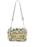 Isla mini metallic crochet bag - Gold