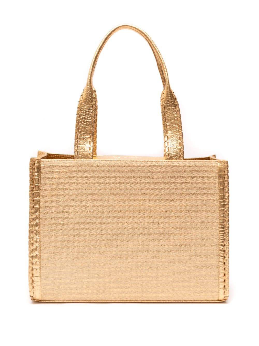 Isla Maxi Tote shopper van stro - Goud