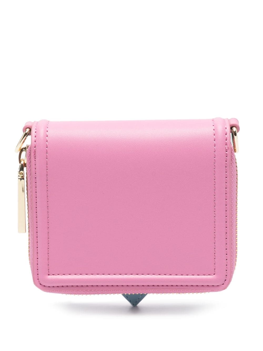 Shop Chiara Ferragni Eylike-motif Chain Wallet In Pink