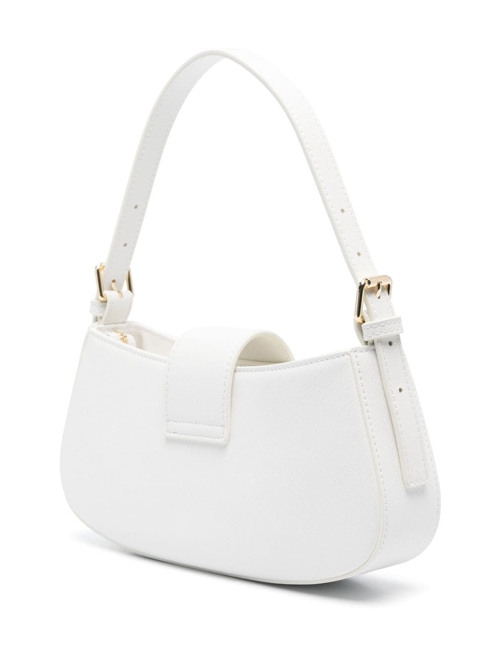 Shop Chiara Ferragni Eyelike-buckle Shoulder Bag In White