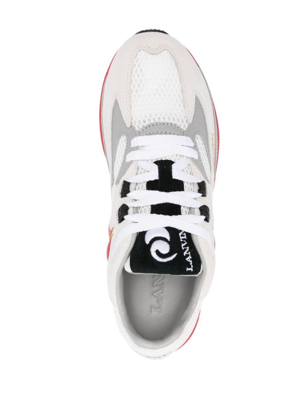 Shop Lanvin Metero Runner Sneakers In White