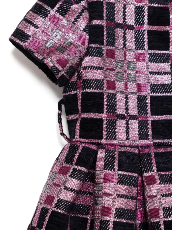 il gufo pink dress IL GUFO - Pink maxi flounce dress
