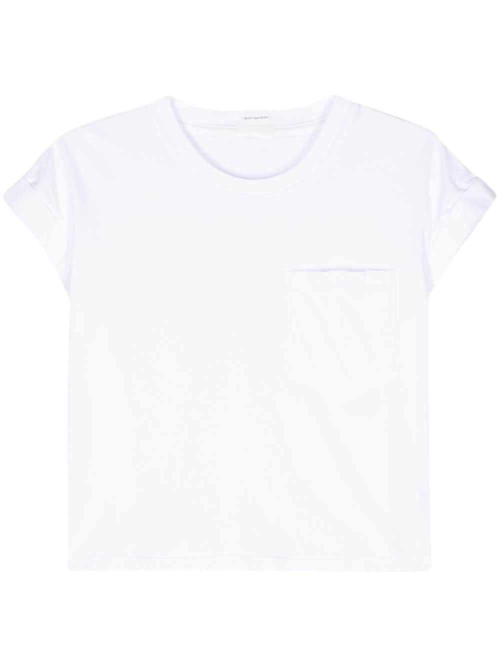 Shop Mother Keep On Rolling Cotton T-shirt In White