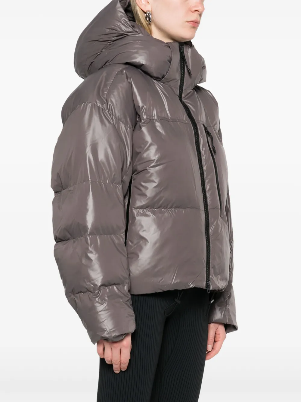 Shop Adidas By Stella Mccartney Puffer Ski Jacket In Grey