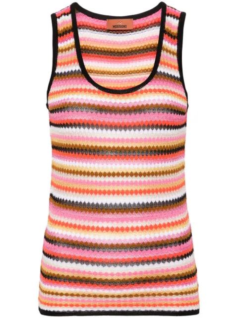 Missoni striped ribbed-knit tank top 