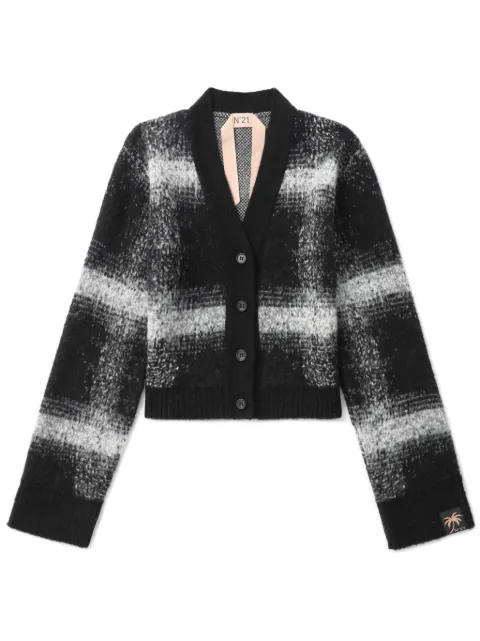 Nº21 cárdigan corto con motivo de cuadros