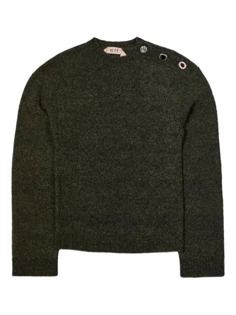 Nº21 crystal-embellished sweater