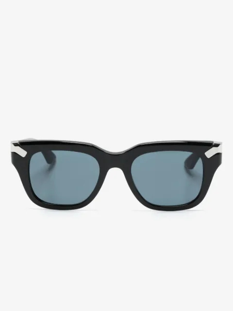Alexander McQueen Eyewear logo-engraved square-frame sunglasses