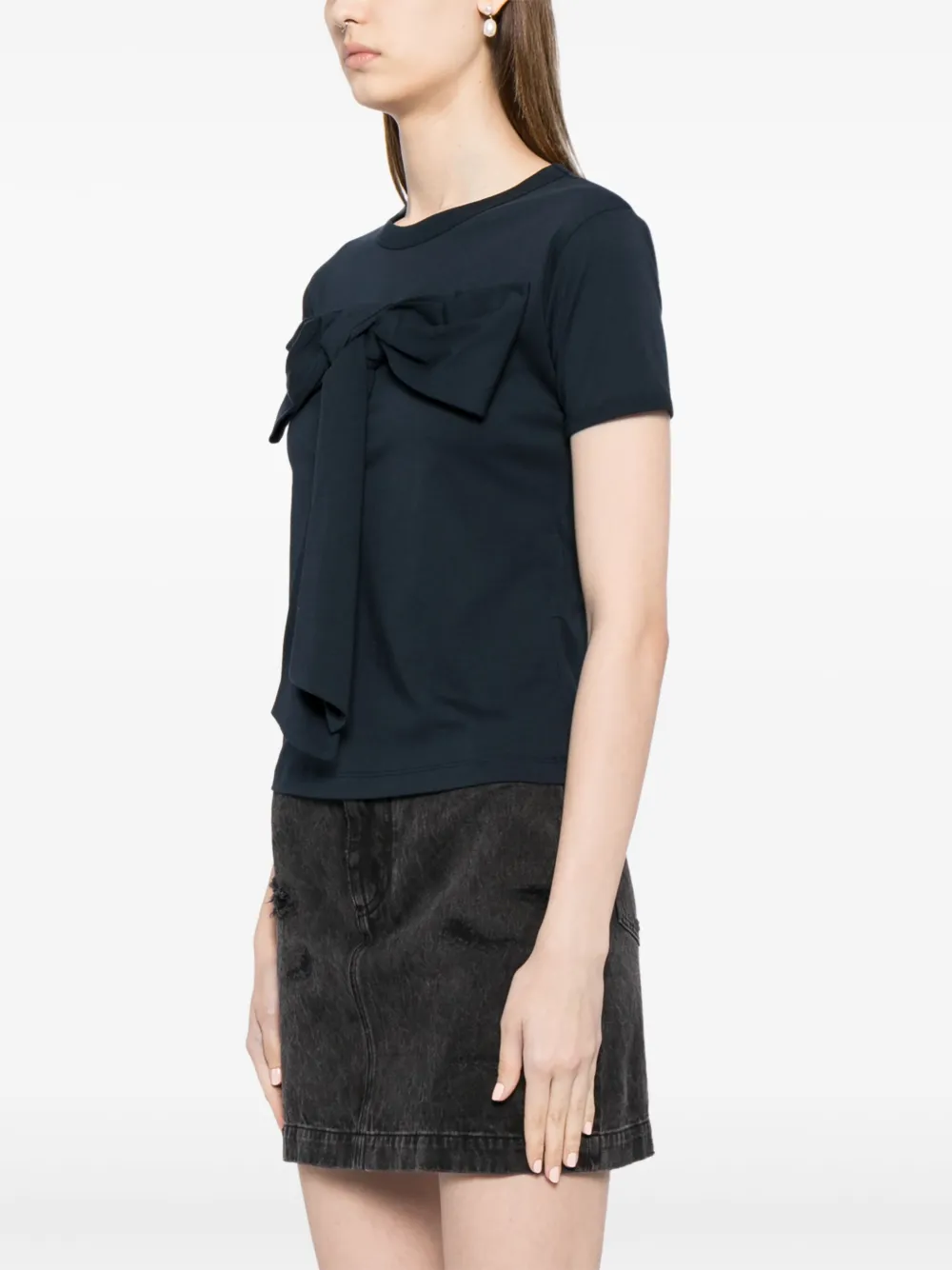 AMBUSH T-shirt met oversized strik Blauw